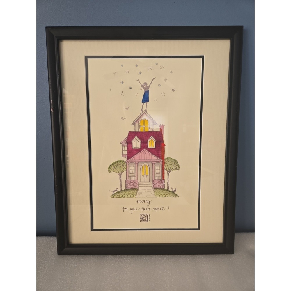 J Stone Original Watercolor Hand Painted Poster On Archival Quality Poster Frame